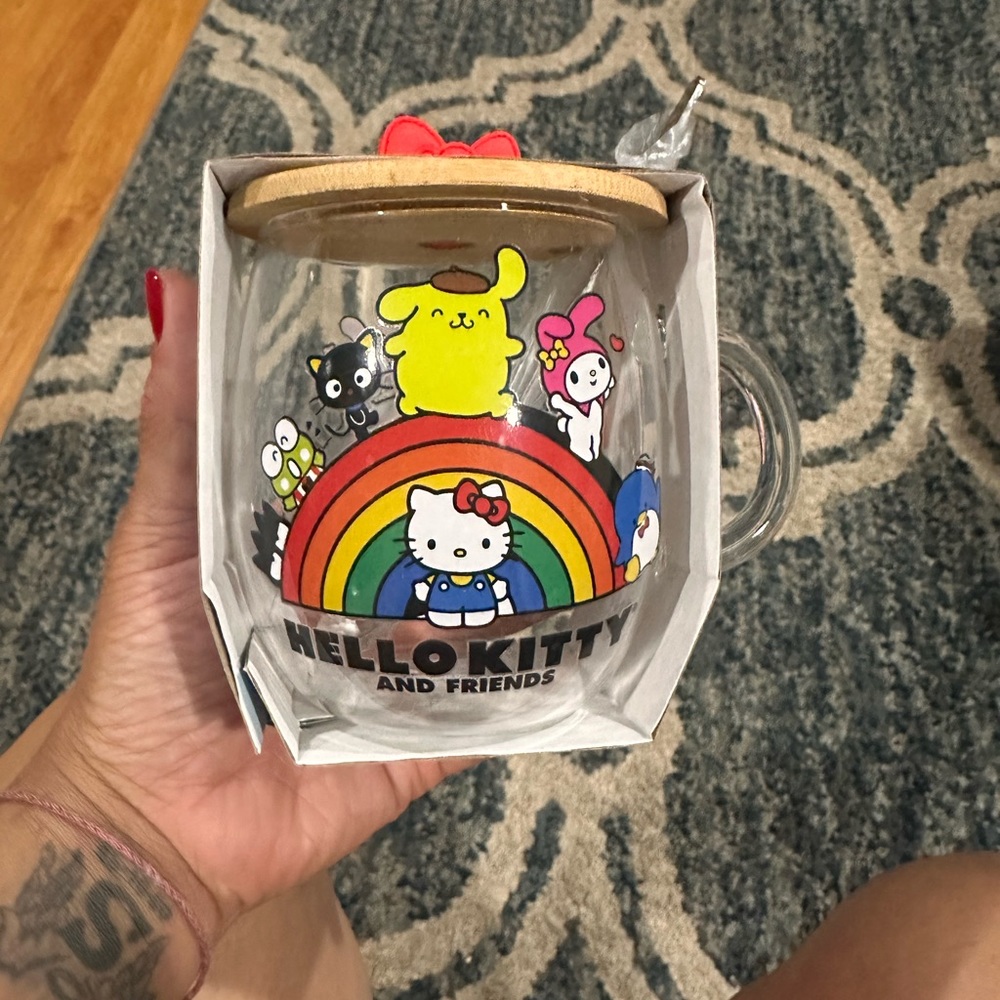 Hello Kitty and Friends glass mug